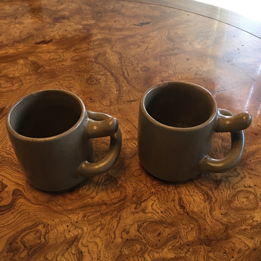 2 Monkey Grip Mugs/ Ceramic